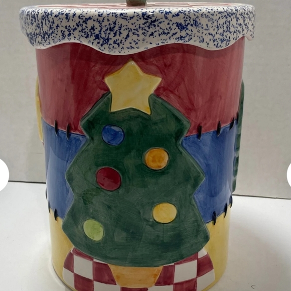 lotus Holiday Vintage Christmas Lotus Cookie Jar 999 Wreath